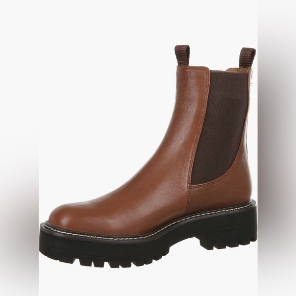 Sam Edelman Laguna Waterproof Lug Sole Chelsea Boot Brown 9.5 - Picture 6 of 6
